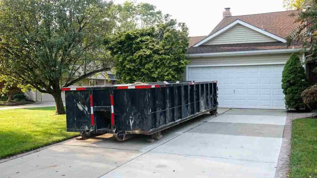 Dumpster for roofing 